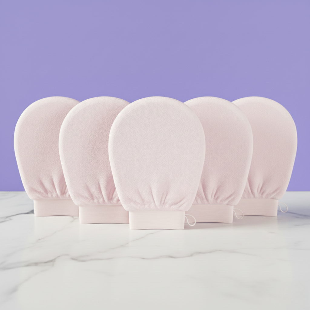 כפפת פילינג לעור חלק, רך וזוהר