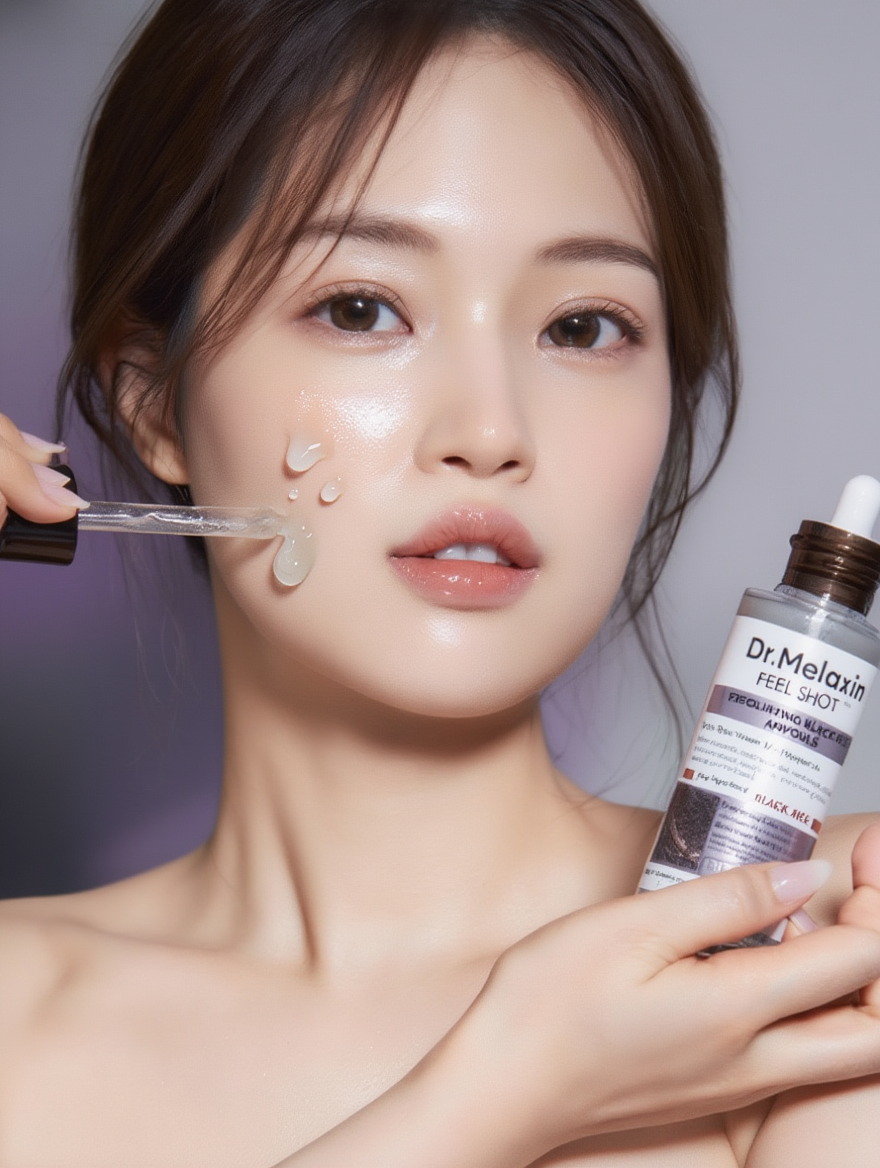 ערכת פילינג כפולה Dr. Melaxin – אמפולת אורז לבן + אורז שחור mutualdropshopping