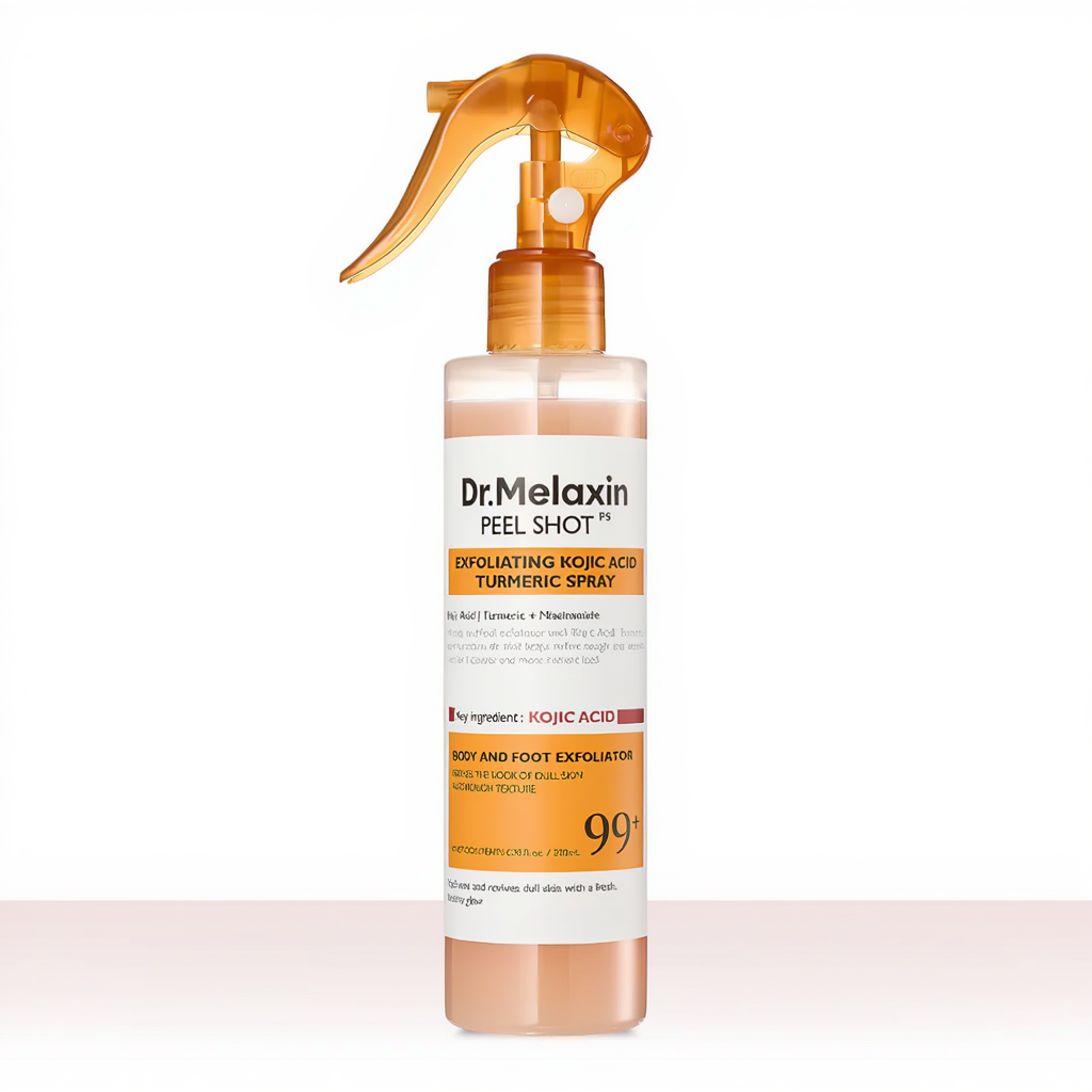 תרסיס פילינג לגוף – חומצה קוג'ית + כורכום + ניאצינאמיד mutualdropshopping